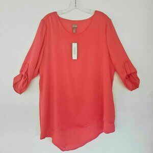 Chico's Salmon Color Blouse NWT